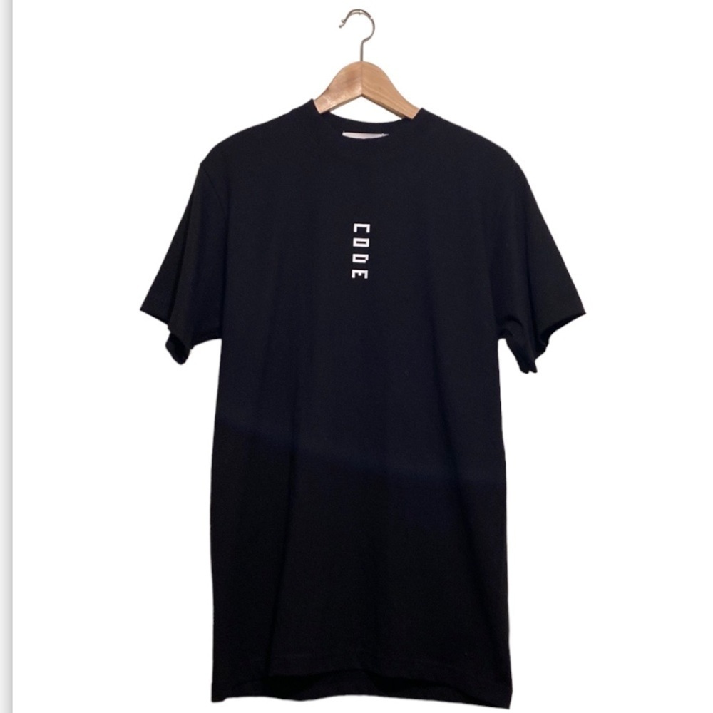 Dion Lee Code cotton unisex black tee . One size fits all . New.